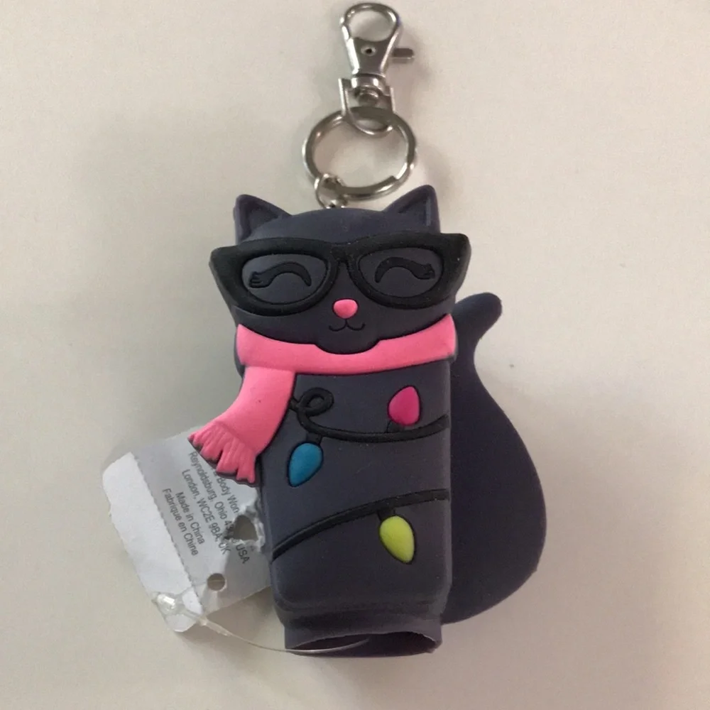 Bath & Body Works Hand Sanitizer Holder Black Cat NWT - Picture 2 of 3